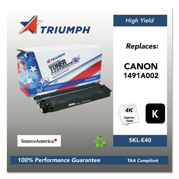 Triumph Remanufactured 1491A002AA E40 High-Yield Toner, 4,000 Page-Yield, Black 751000NSH0135 SKL-E40